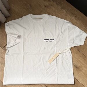 Fear of God Essentials White Short Sleeve Shirt